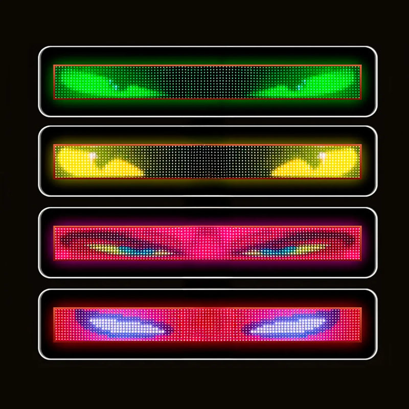 Tela Flexível Olhos De Led Grande Para Carros, Caminhonetes, Vans, Caminhões e Veículos Maiores - Virtua FX