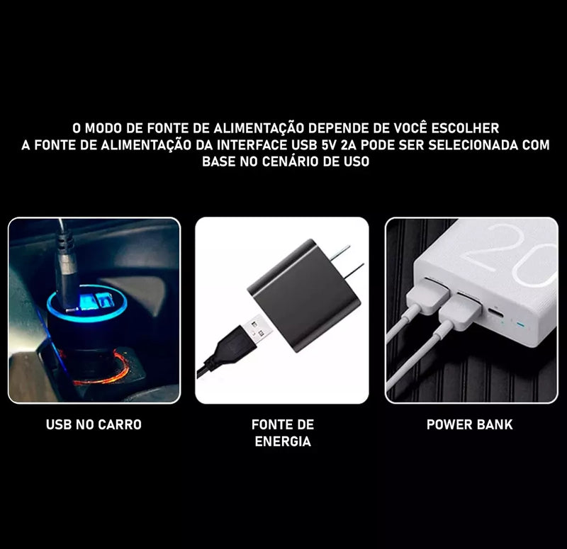 Tela Flexível de Led para Carros e Caminhões Virtua FX - Display Digital com Aplicativo no Celular