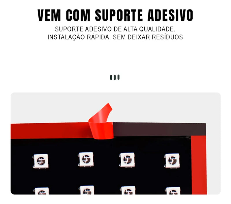 Tela Flexível Olhos De Led Grande Para Carros, Caminhonetes, Vans, Caminhões e Veículos Maiores - Virtua FX