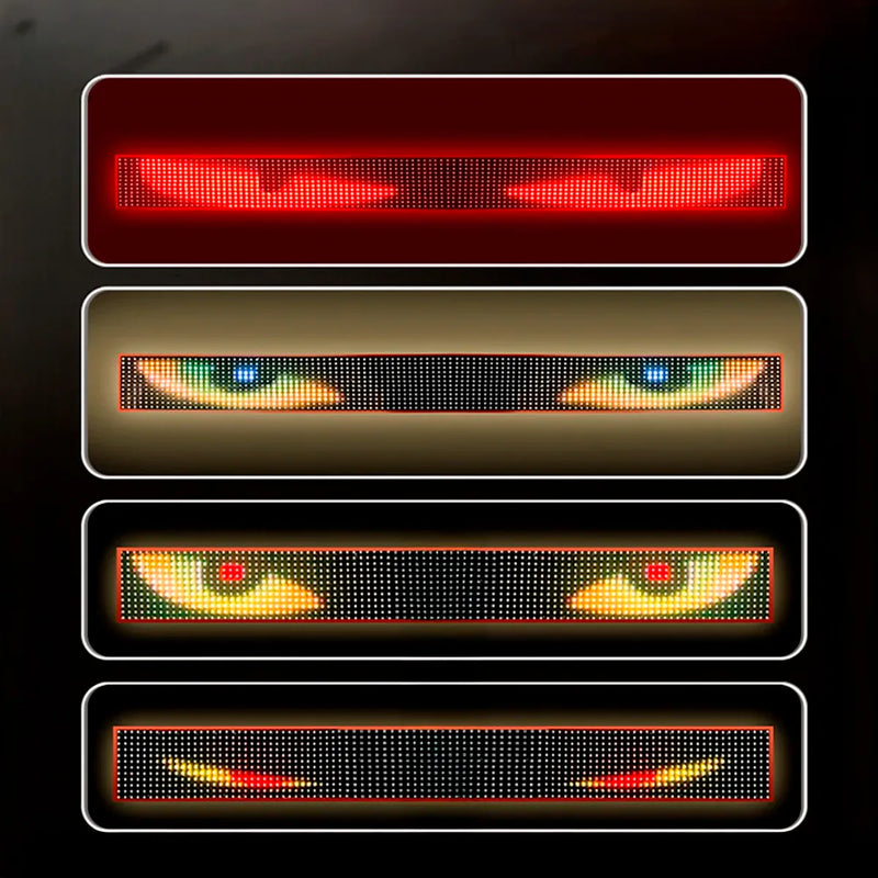 Tela Flexível Olhos De Led Grande Para Carros, Caminhonetes, Vans, Caminhões e Veículos Maiores - Virtua FX