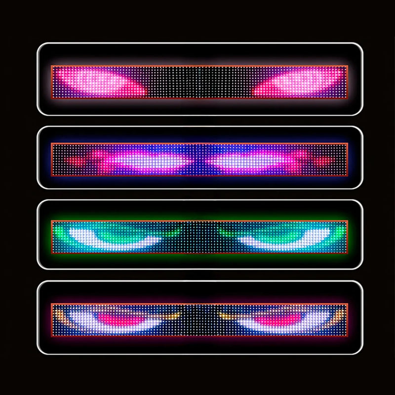 Tela Flexível Olhos De Led Grande Para Carros, Caminhonetes, Vans, Caminhões e Veículos Maiores - Virtua FX