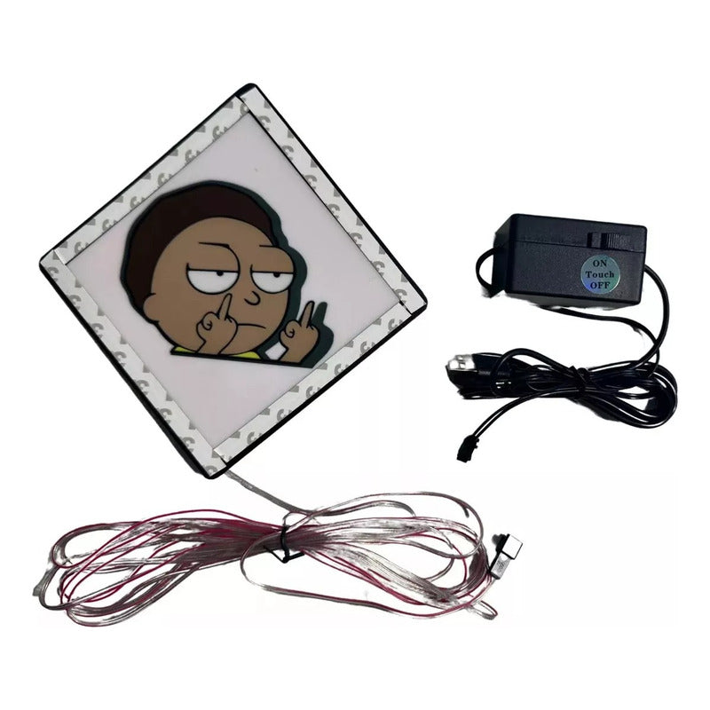 Placa Luminosa Sticker Led Adesivo Carro, parede, Pilha Aaa