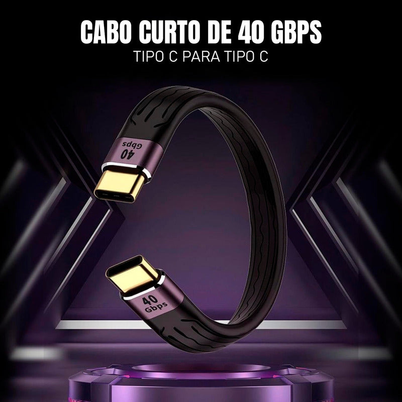 Cabo Usb 4.0 Tipo C / Tipo C Thunderbolt 4 40gpbs 100w 4k