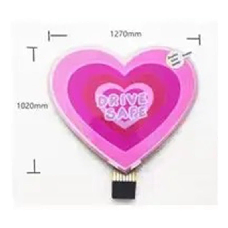 Placa Luminosa Sticker Led Adesivo Carro, parede, Pilha Aaa