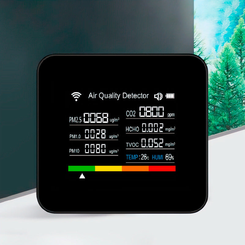 Higrômetro Dorn Co2 Pm Tvoc Usb-c Detector Poluição