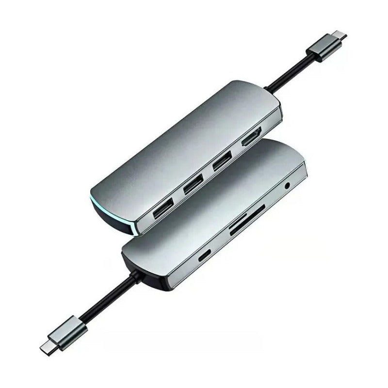 Hub Usb Basix Blue Pro 3.0/usb-c/3.1 Hdmi 5gbps. Cor Prateado