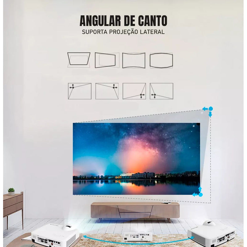Projetor Curto Alcance Byintek Full Hd 3lcd 3600 Lumens Ansi