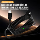 Cabo Link Para Quest 5 Metros Com Entrada De Carregamento Nf