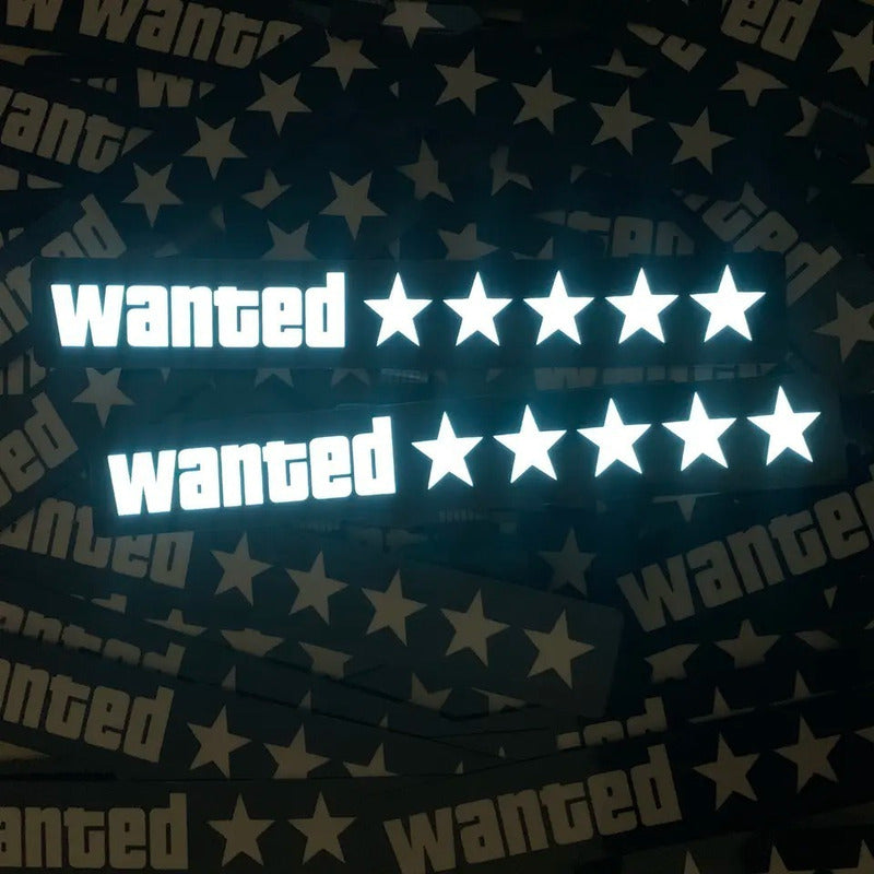 Placa Luminosa Sticker Led Adesivo Carro, parede, Pilha Aaa
