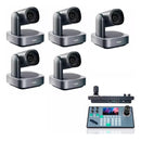 5x Câmeras Robótica Dorn Ptz 4k 12x Ndi Hx2 + Controladora