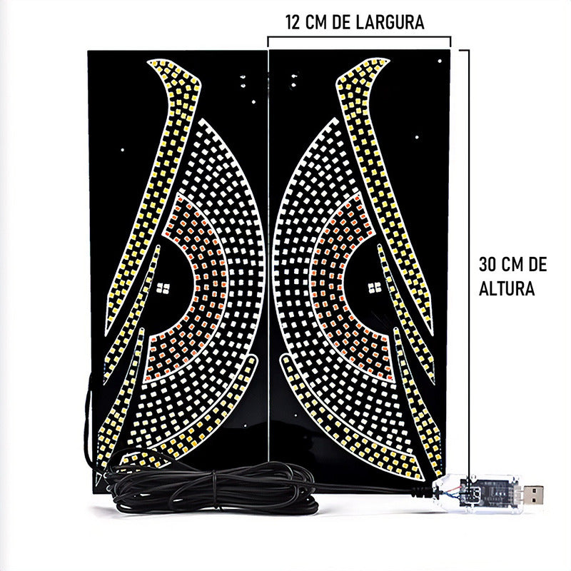 Tela Led Olhos Para Caminhões E Carros - Painel Led Virtuafx