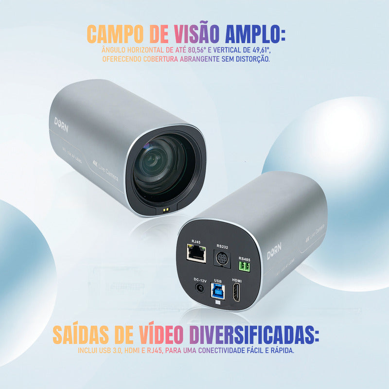 Webcam Streamcam Vertical Dorn 4k 12x Hdmi Poe 9:16