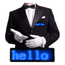 Mini Placa LED Virtua FX USB Personalizável - Crachá Digital, Bateria 25 Horas e Recarga Rápida