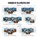 Hub USB-C 11 em 1 Dorn - Dock Station com 4K HDMI, USB 3.0, Gigabit Ethernet e PD 100W