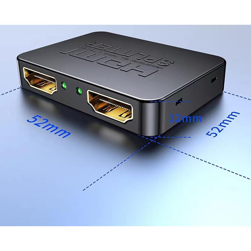 Splitter Divisor Hdmi 1x2 4k 1080 120hz Hdcp 3d Amplificador