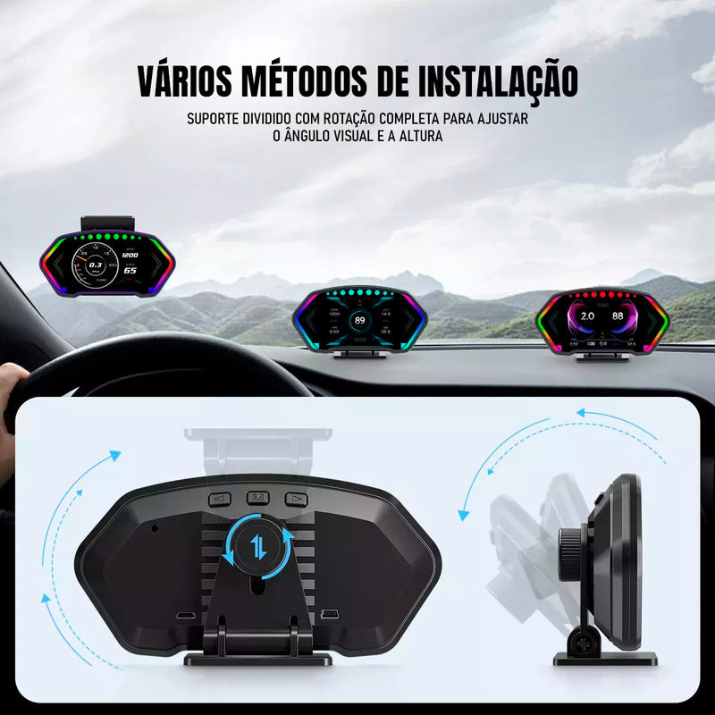 Computador De Bordo Universal Obd2 Display Hud Carro - Dorn