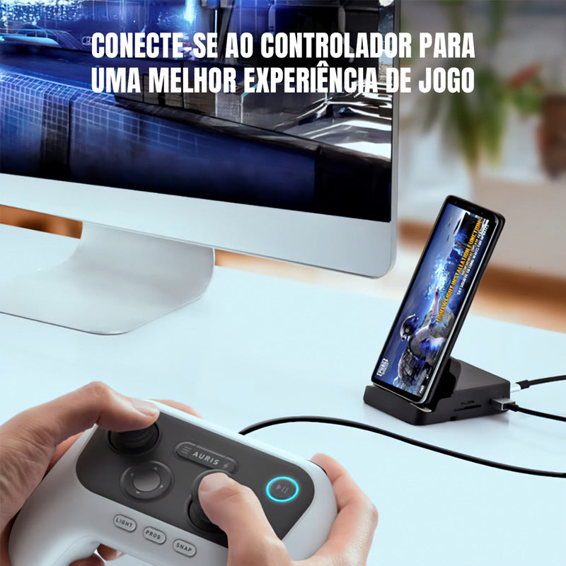 Dock Station Dex Para Android Com Hdmi 4k / Usb 3.0 / Sd