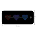 Painel LED RGB Flexível Virtua FX - Bateria USB, 17x7 cm, Controle Bluetooth e À Prova D'Água