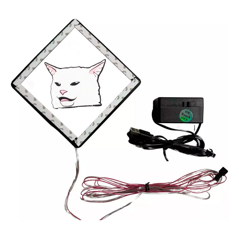 Placa Luminosa Sticker Led Adesivo Carro, parede, Pilha Aaa