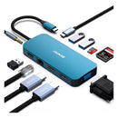 Hub USB-C 11 em 1 Dorn - Dock Station com 4K HDMI, USB 3.0, Gigabit Ethernet e PD 100W