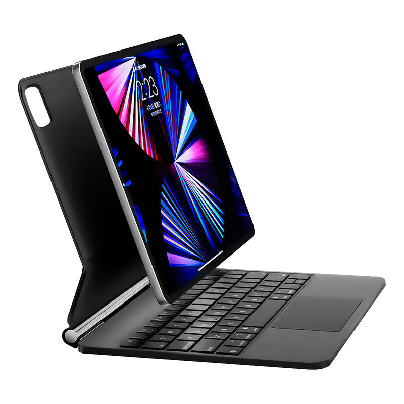 Teclado Dorn Magic Rgb Para iPad 12.9 Pro E Air 13 Cor De Teclado Preto
