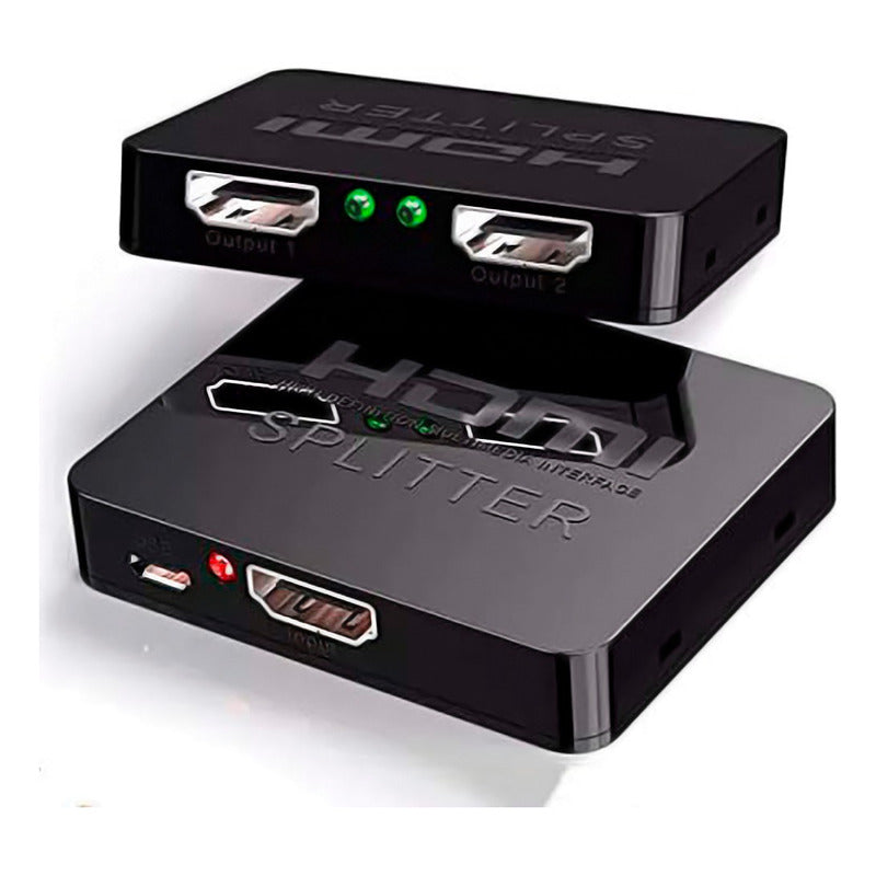 Splitter Divisor Hdmi 1x2 4k 1080 120hz Hdcp 3d Amplificador