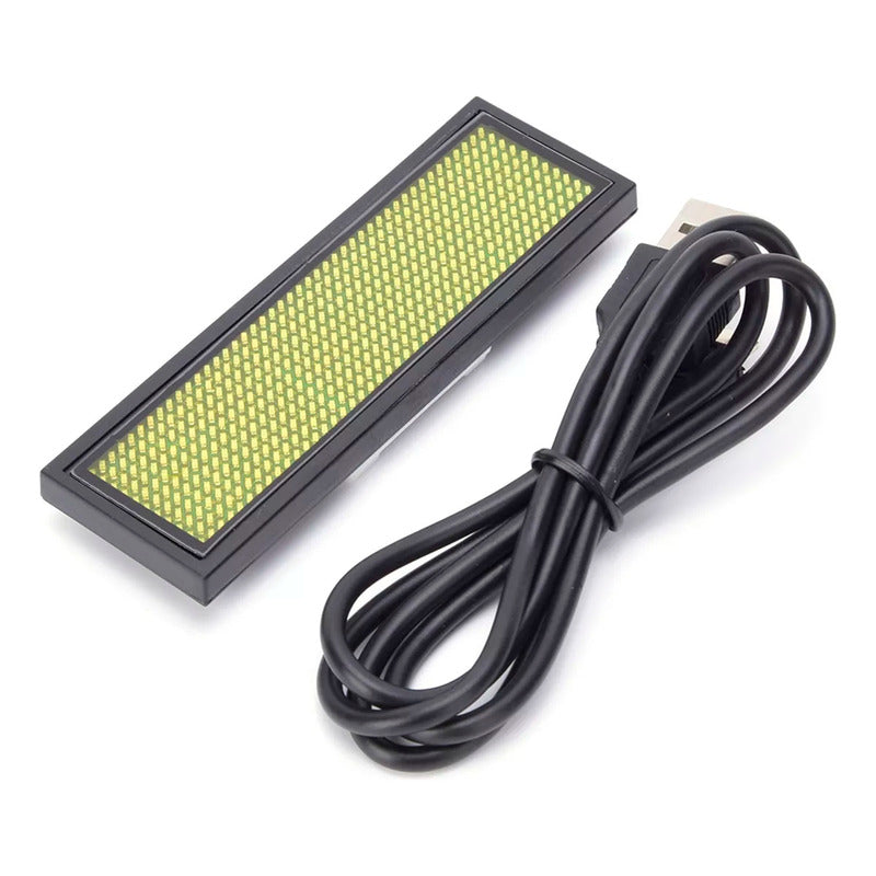 Mini Placa Led Painel Eletrônico Para Crachá Completo
