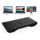 Switch KVM Dorn para Compartilhar Tela e USB entre 2 Dispositivos USB-C Thunderbolt ou Notebooks -  4K 60HZ e PD 100W