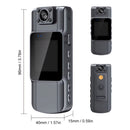 Câmera Corporal Dorn 2K HD com Visão Noturna - Lente 180°, IP65 e Gravação em Loop