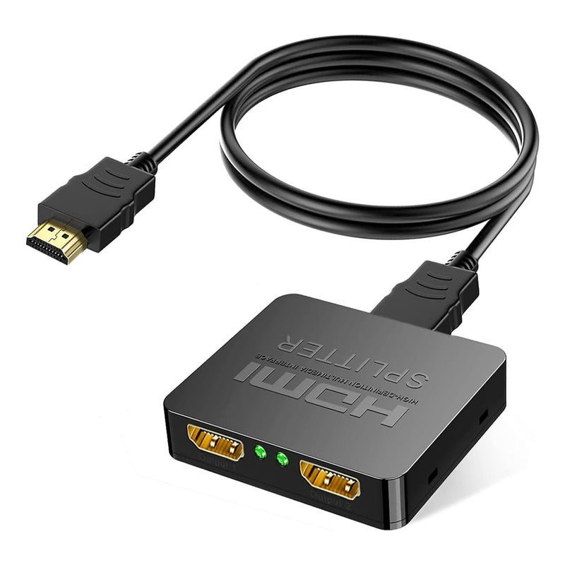 Splitter Divisor Hdmi 1x2 4k 1080 120hz Hdcp 3d Amplificador