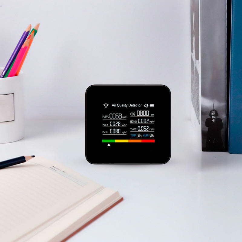 Higrômetro Dorn Co2 Pm Tvoc Usb-c Detector Poluição