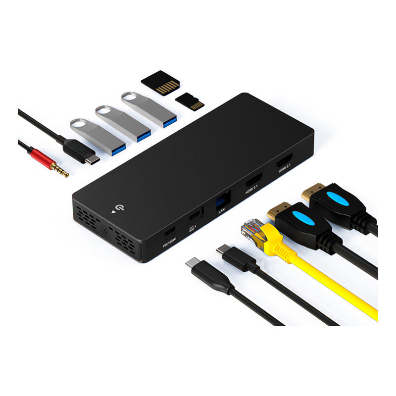 Hub Usb-c Dorn 12 Portas 8k Hdmi 2.1 E Dp 1.6
