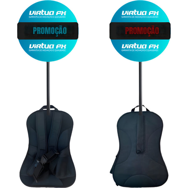 Mochila Pirulito Digital com Painel de LED para Propaganda