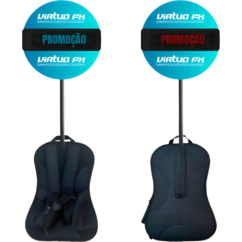 Mochila Pirulito Eventos Ações +2x Painel Led Personalizável