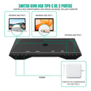 Switch KVM Dorn para Compartilhar Tela e USB entre 2 Dispositivos USB-C Thunderbolt ou Notebooks -  4K 60HZ e PD 100W