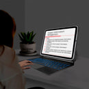 Teclado Dorn Magic Rgb Preto Para iPad 13 2024 Sem Fio