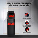 Garrafa com Display LED Virtua FX - 800ml, Tela 12x48, Personalizável Wireless, Bateria Recarregável