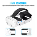 Strap VR Virtua FX - Alça de Conforto para Meta Quest 3/3S (Ajuste Multi-Ponto e Almofada Macia)