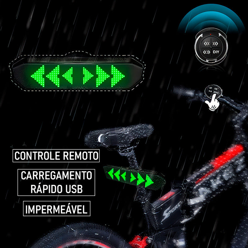 Lanterna Bicicleta Led Sinalizador Bike Iluminação Via App