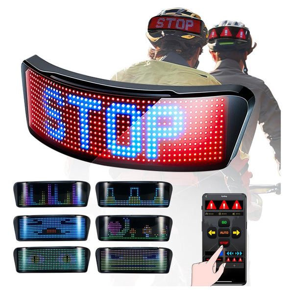 Tela de LED para Capacete de Moto Bluetooth