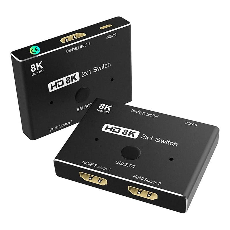 Chaveador Switcher Hdmi 2x1 8k 60hz 4k 120hz 2.1 Com Nf-e