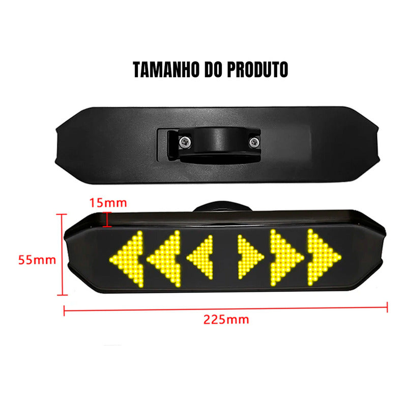 Lanterna Bicicleta Led Sinalizador Bike Iluminação Via App