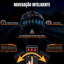 Display LED Virtua FX para Capacete - Personalização Bluetooth, 576 LEDs RGB e Bateria 12h