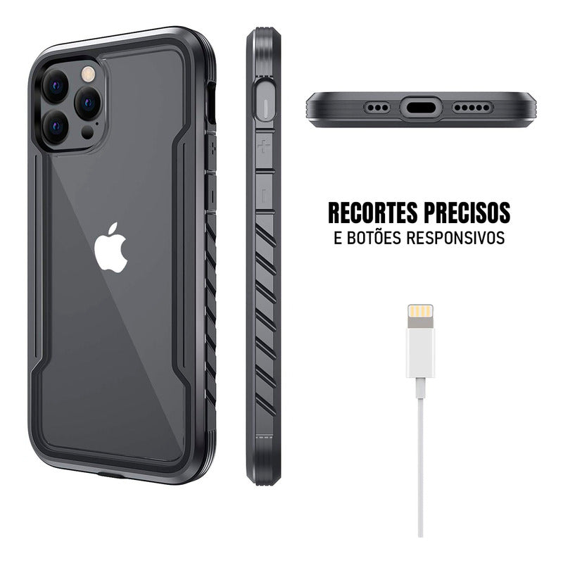 Case Anti Impacto Dorn Samsung Galaxy S24 S25 Ultra Plus - Proteção Militar Transparente 1,8m