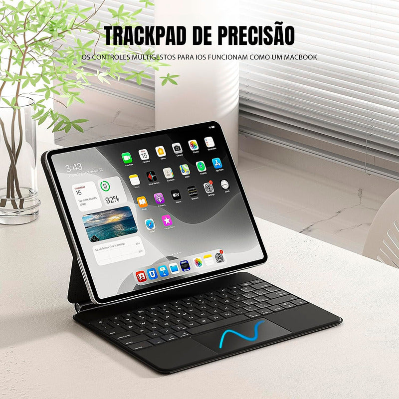 Teclado Dorn Magic Para iPad 12.9 Gen 3º 4º 5º 6º E Air 13