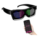 Óculos Led Bluetooth Festa Rave Balada Dj - Virtua Fx Cor Preto
