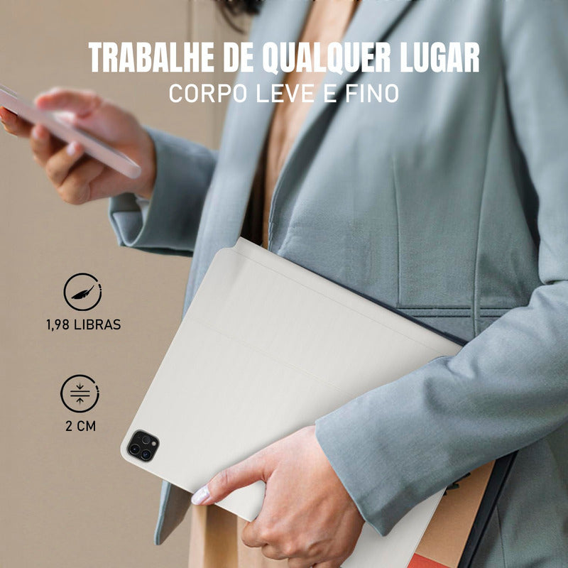 Teclado Dorn Magic Para iPad 12.9 Gen 3º 4º 5º 6º E Air 13