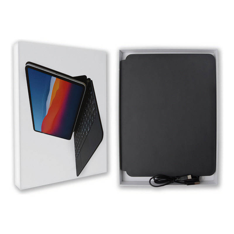 Teclado Dorn Magic Rgb Para iPad 12.9 Pro E Air 13 Cor De Teclado Preto