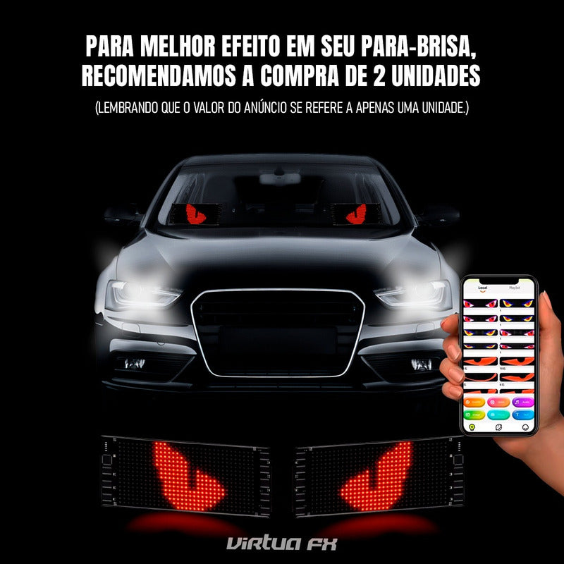Tela Led Flexível 20x10cm - Imagens E Animações