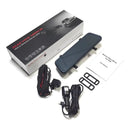 Espelho Retrovisor DVR Dorn - Câmeras Frontal e Ré 1080P, Tela Touch 9,66", Visão Noturna Sony